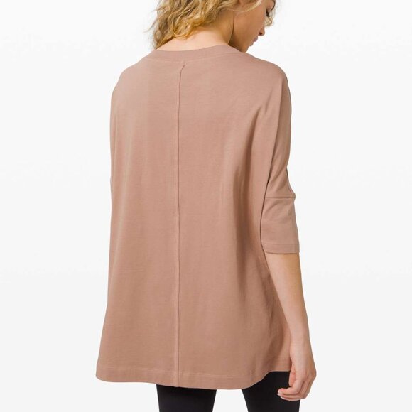 Lululemon All Yours Boyfriend Box Tee | Soft Sand | Size M - Picture 3 of 7